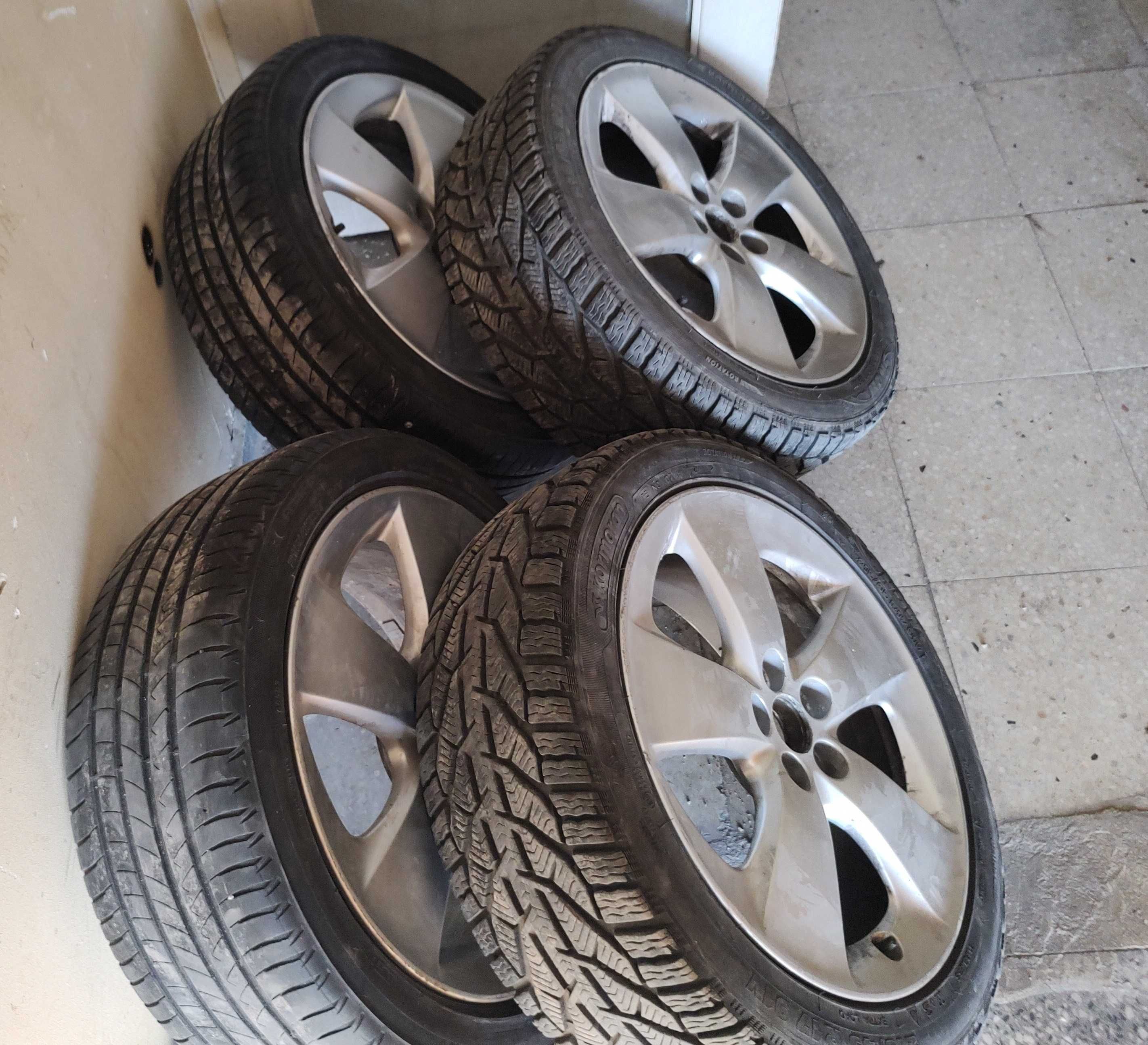 Джанти с гуми 17” цола 215/45/R17 Toyota Verso 17X7J50 Kormoran Dayton