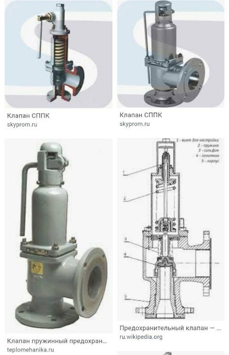 СППК(Сбросной предохранительный пружинный клапан )
