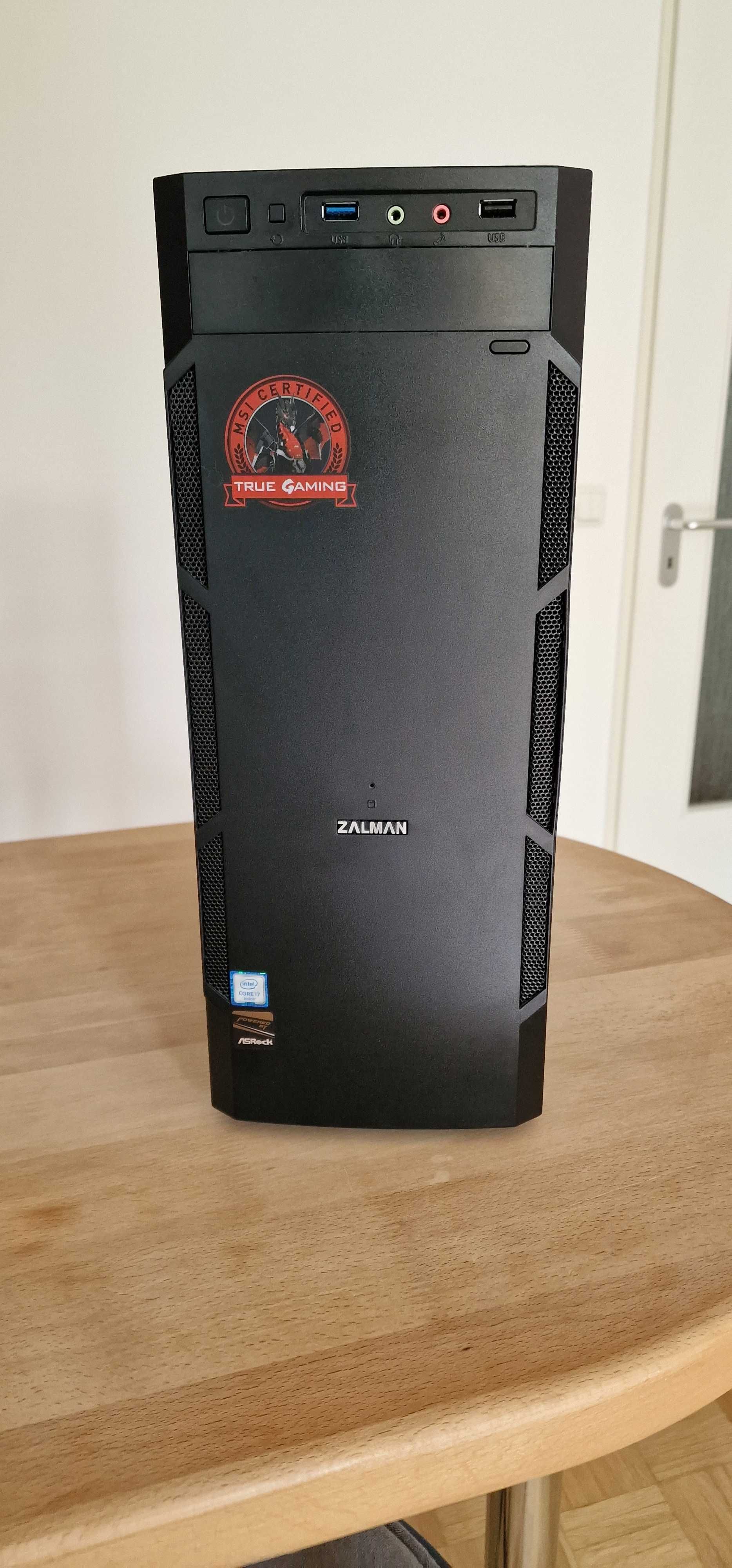 Компютър с Core i7 6700, 16GB RAM, GTX 1050 2GB