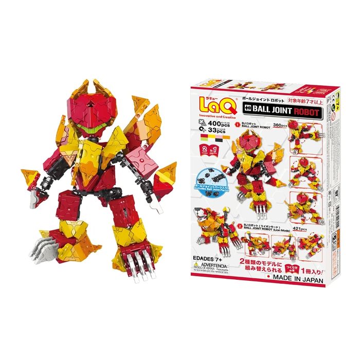 Японски Детски конструктор LaQ Ball Joint ROBOT, 433 части