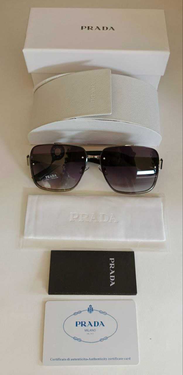 Очки Prada Lux Gold Black с Полиризацией