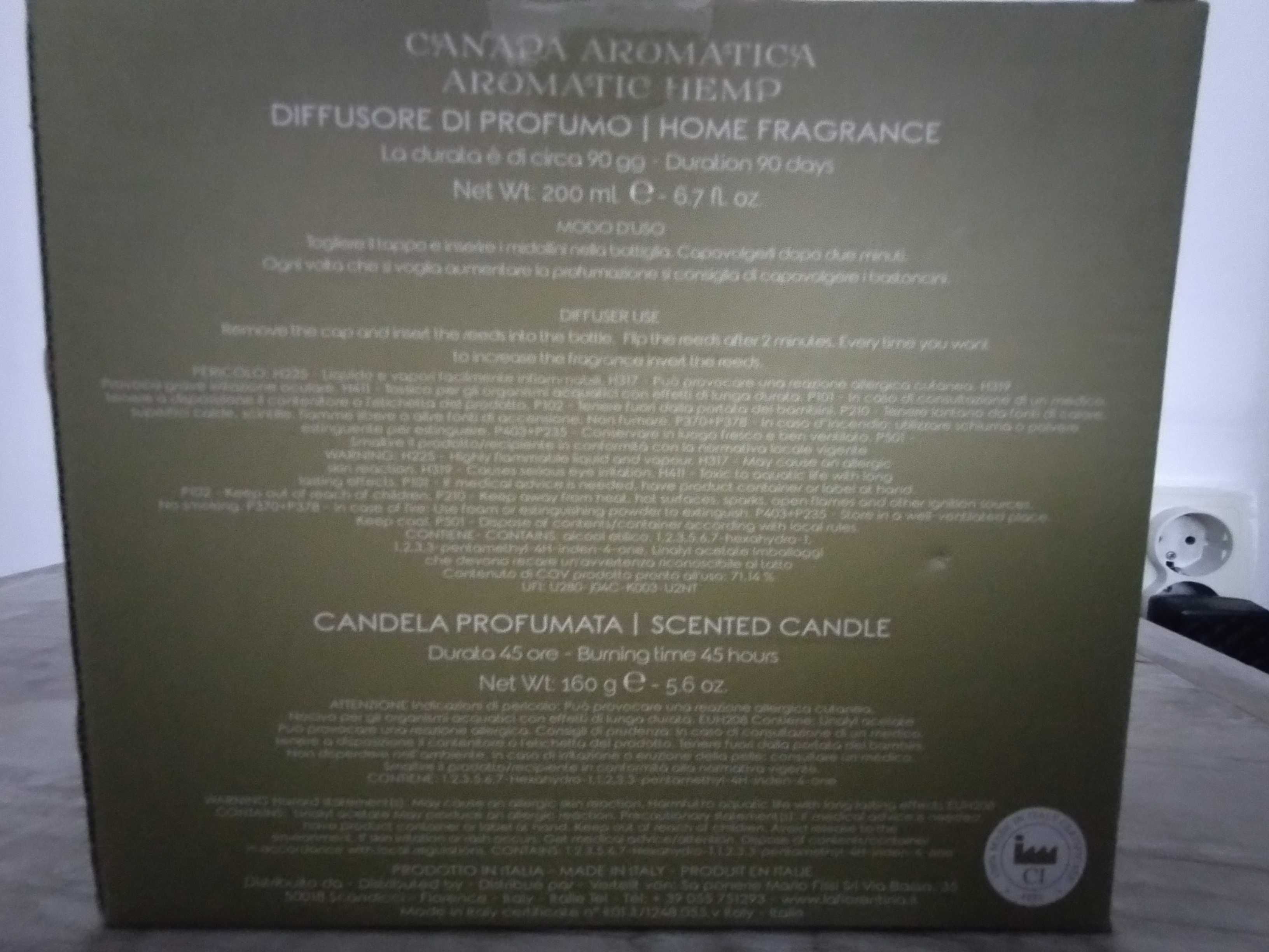 Set odorizant cameră și lumânare parfumată La Florentina
