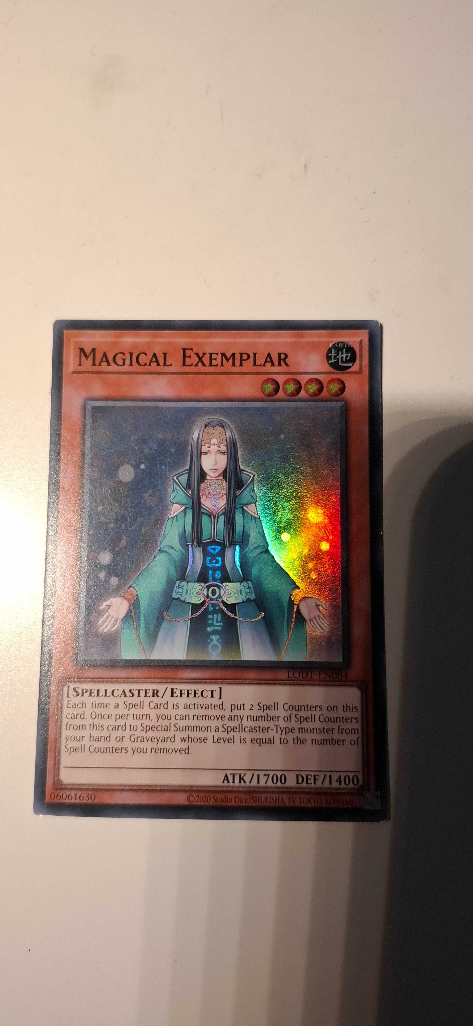 Yu gi oh карта Magical Exemplar 1st edition psa 8