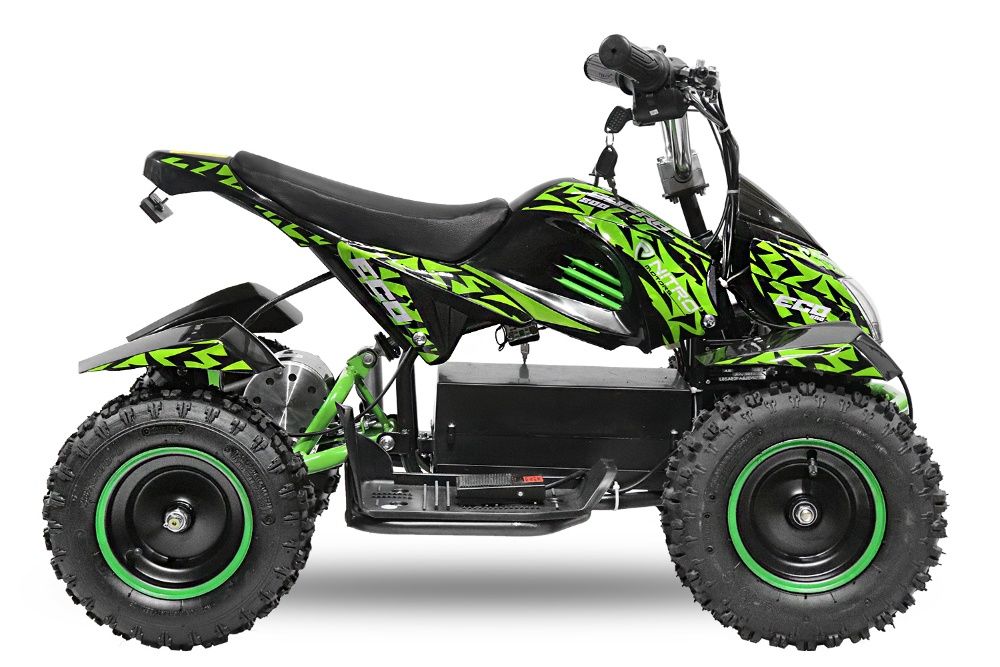 ATV electric NITRO ECO Cobra 800W 36V cu 3 Viteze #Verde
