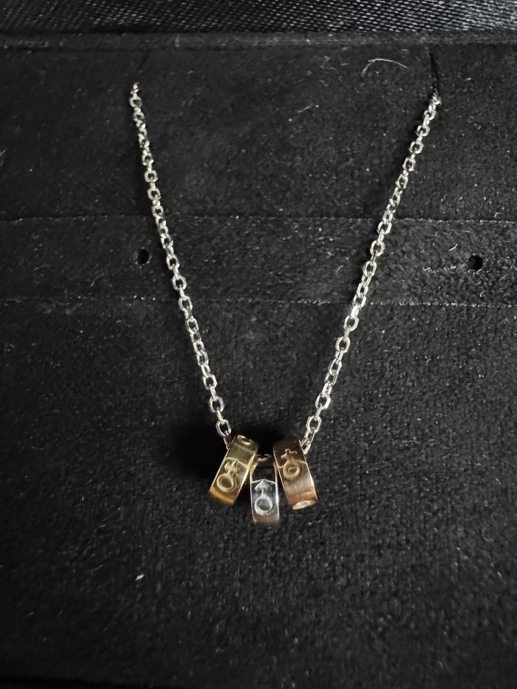 Златно колие с диаманти 0.06 ct 1,90 g