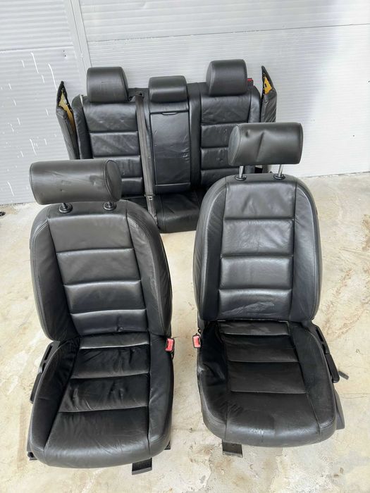 Interior piele Audi A6 C6 2004–2011 scaune față+banchetă spate fețe uș