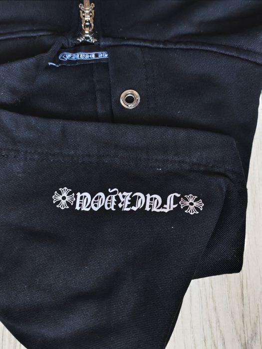 Chrome Hearts Black Zip Up Hoodie