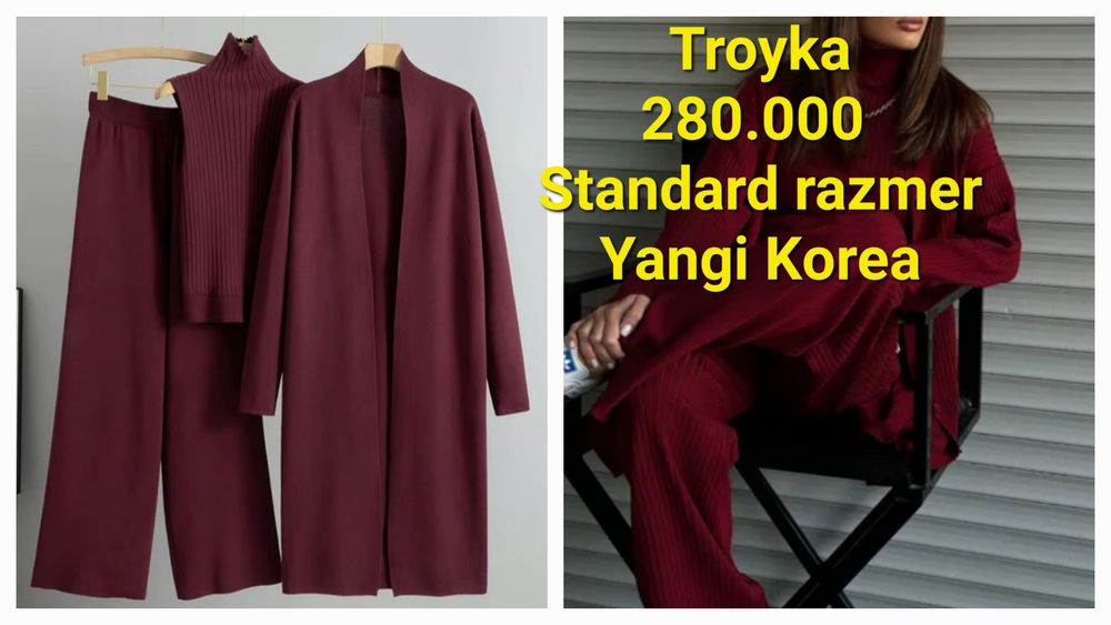 Korea Troyka 280.000 Yangi standart razmer