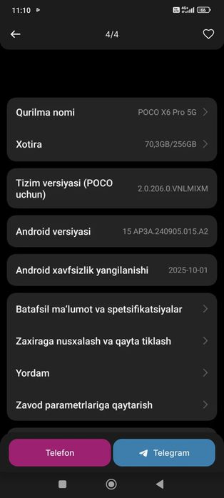 Poco x6 pro 5g 8/256