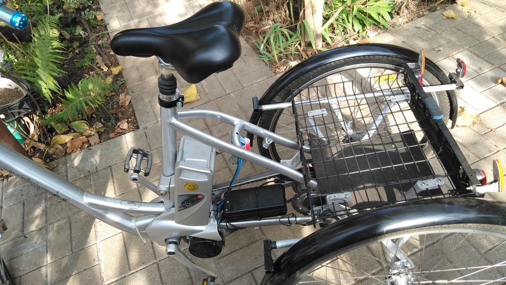 Електрическа триколка 24в 250 w движи на три режима само на двигател п