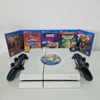 Vând Playstation 4 (PS4) cu 2 controllere + jocuri cadou