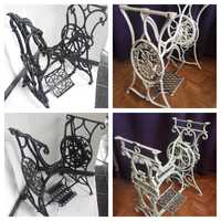 Old Singer sewing machine cast Iron frames, late XIX century
