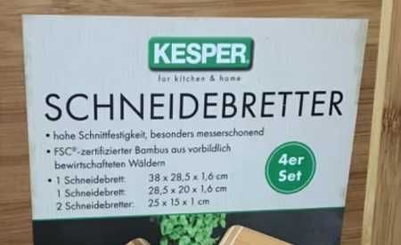 Комплект от 4 броя Бамбукови дъски с различни размери