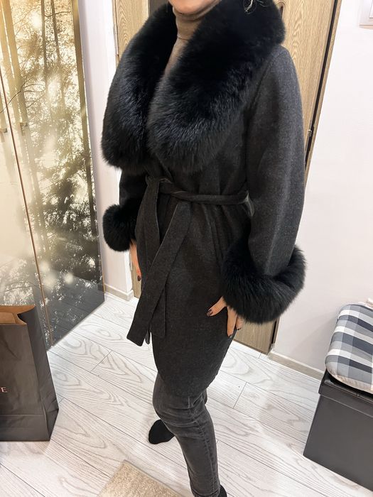 Palton din lână de alpaca