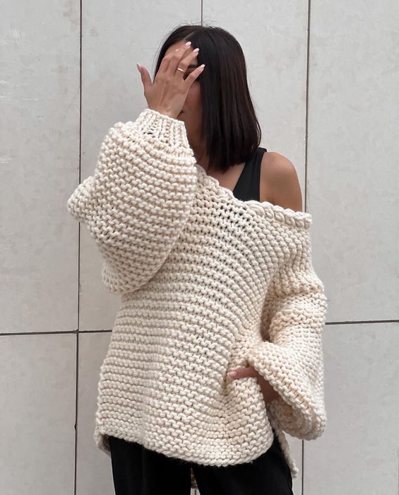 Пуловер ручная работа