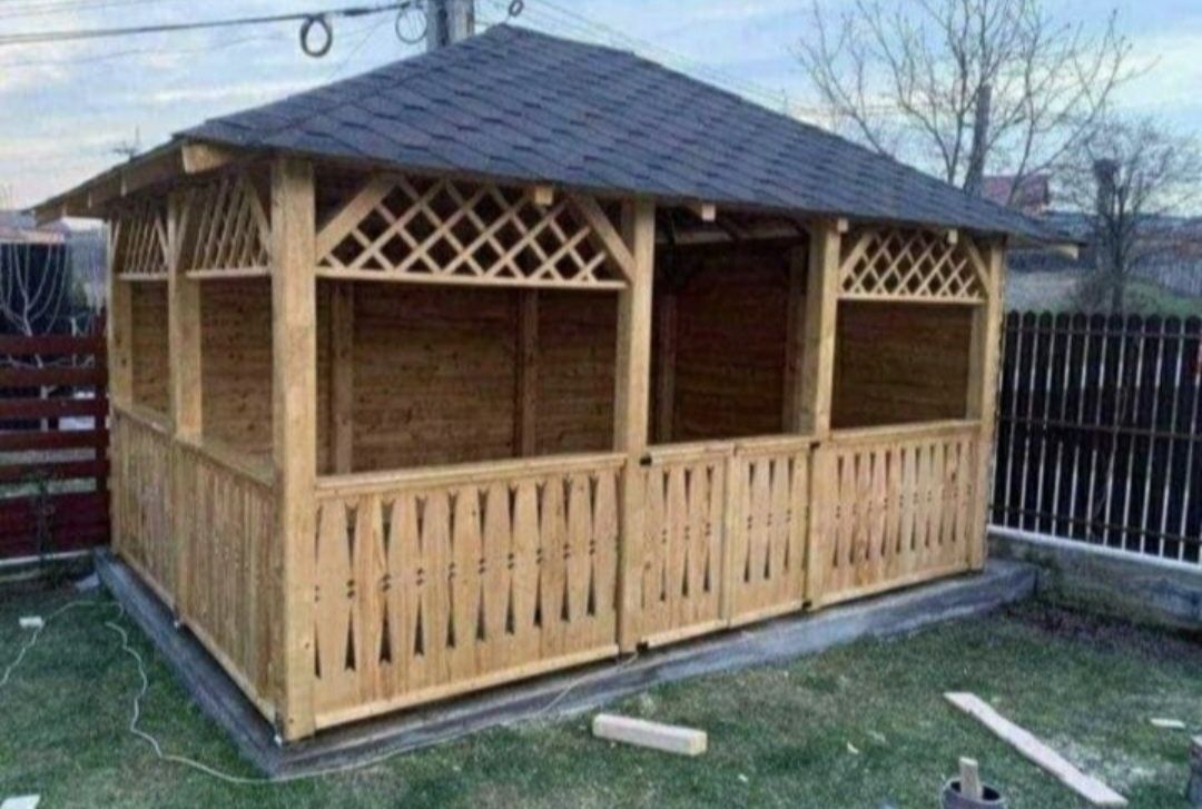 Terase din lemn -foișoare la comanda -pergole modele moderne -leagăne