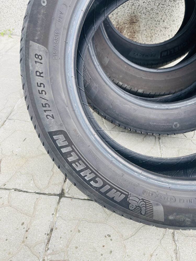 4 броя летни гуми Michelin Prymacy 215/55/18