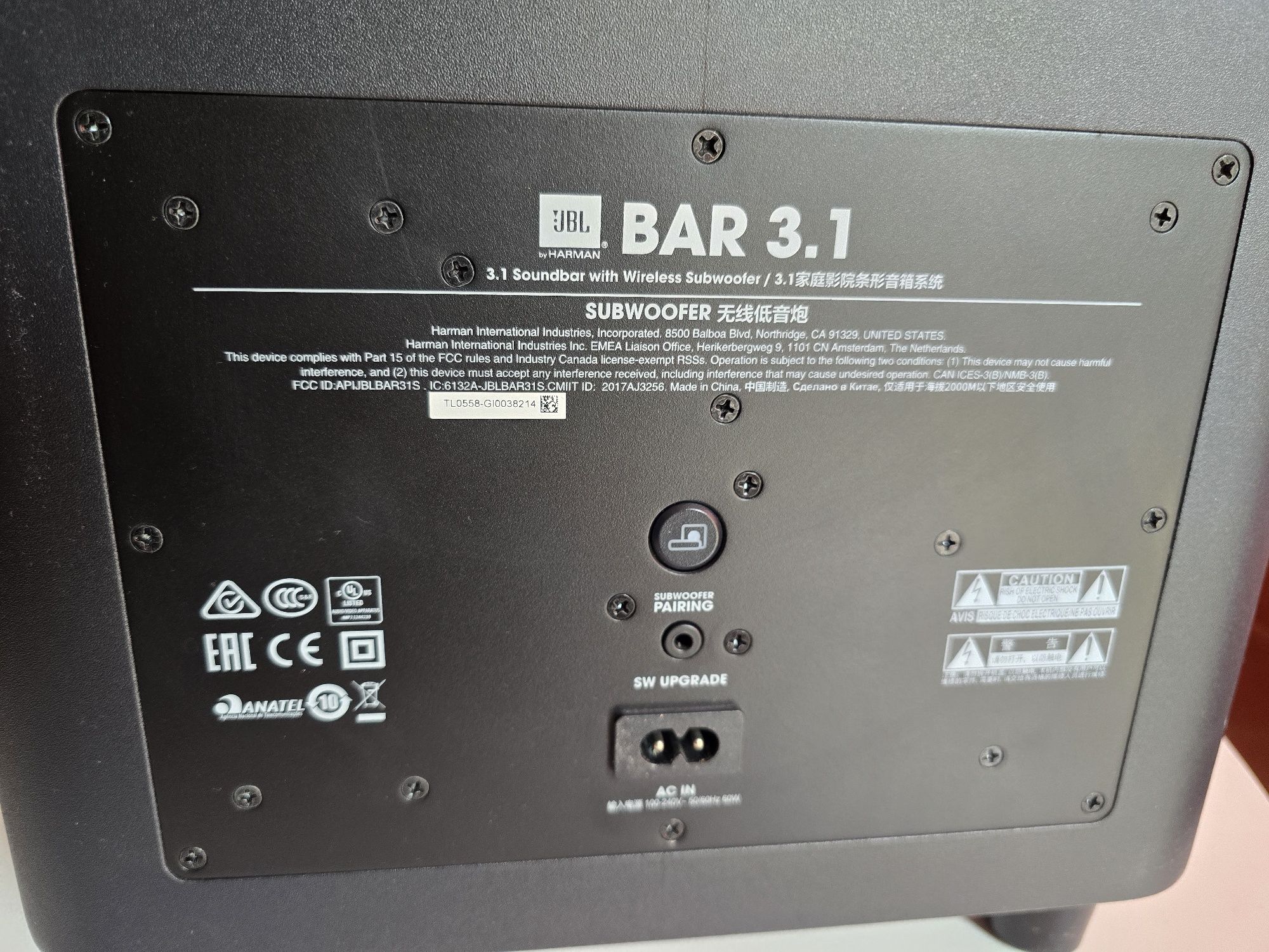JBL 3.1 Soundbar