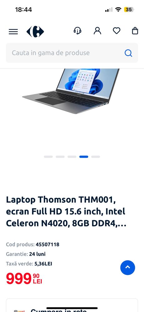 Vand laptop thomson