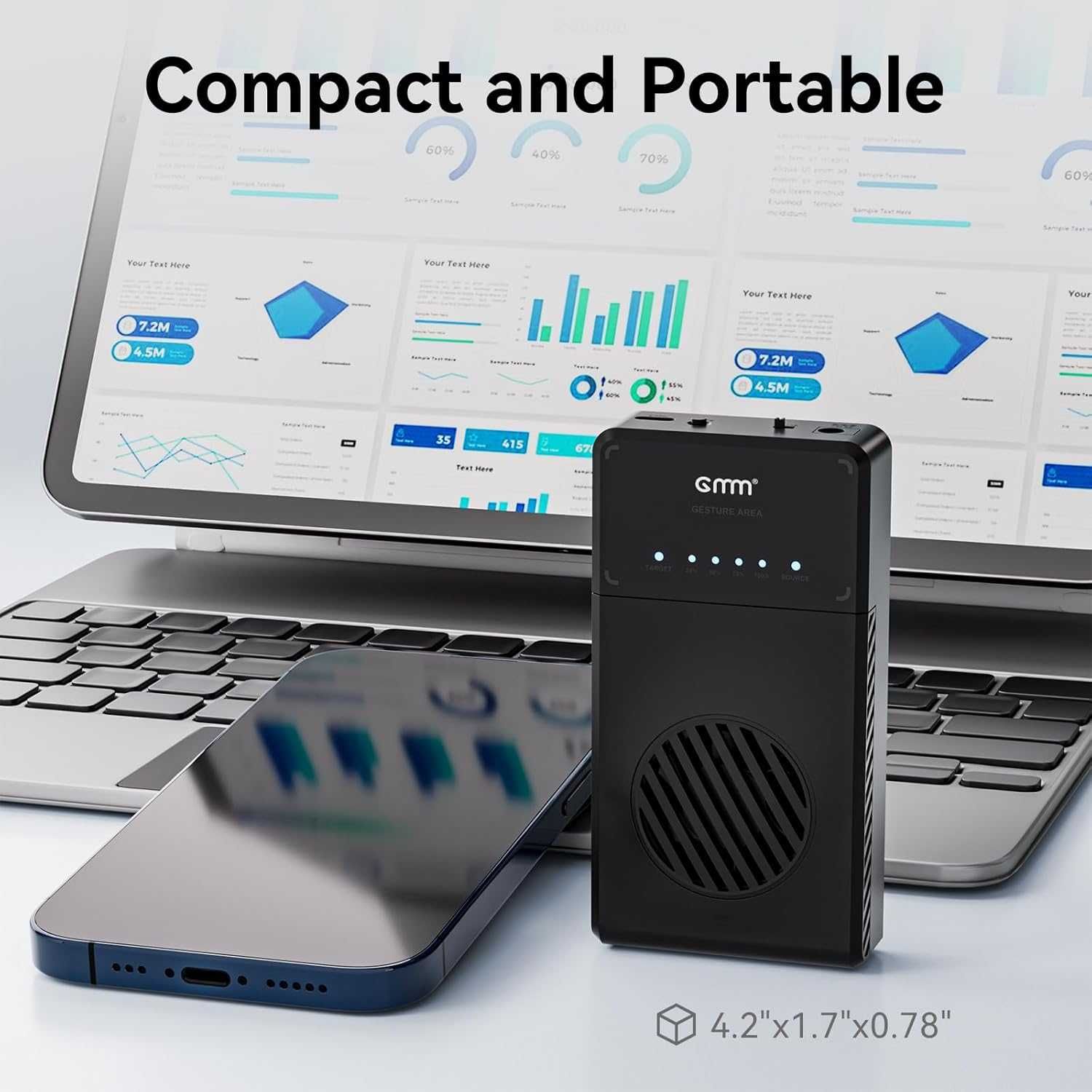 Докинг станция NVMe Clone, 10Gbit/s Dual-Bay Tool-Free USB C към NVME