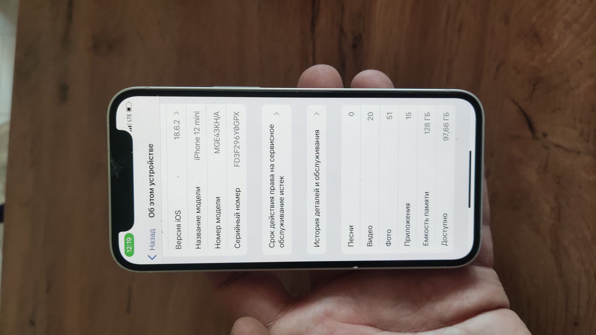 Iphone 12 mini oq rangi