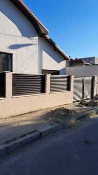 Garduri si porti stil jaluzea, sipca metalica, tabla cutata