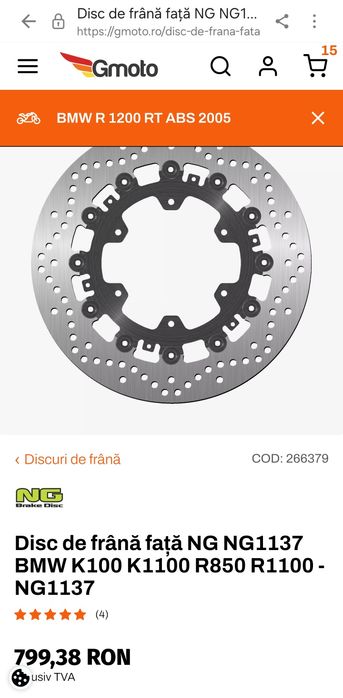 Spre vânzare: BMW R 1100 RT