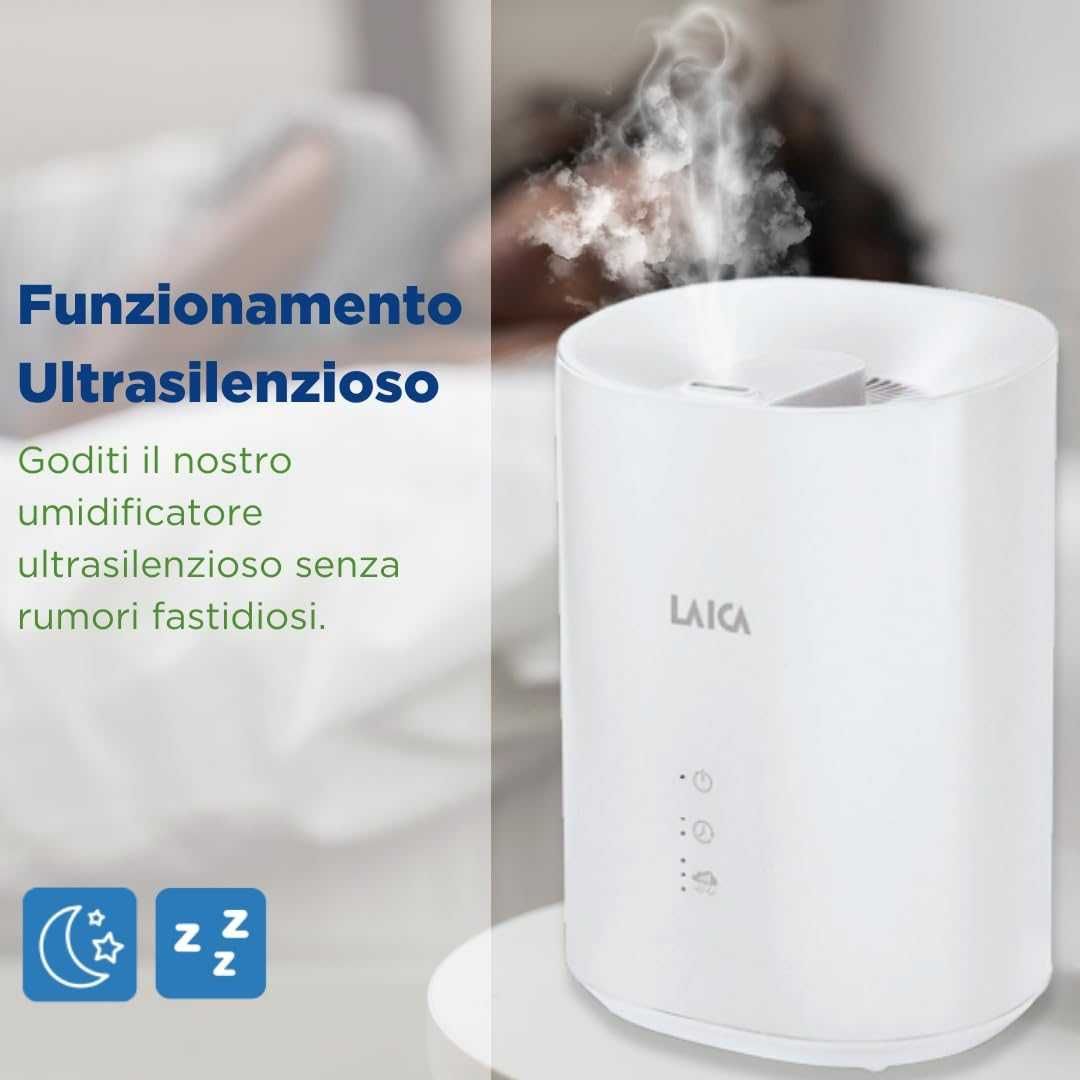Laica ултразвуков овлажнител и дифузьор  3L- HI3020W
