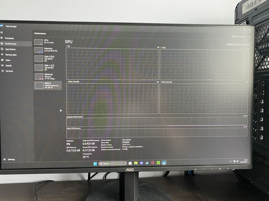 Pc gaming i5-10400f GTX1070 16 gb ram 1tb storage