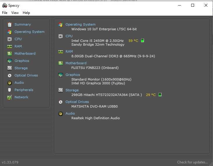 Laptop Fujitsu Lifebook S751 display 15'' Intel I5 2450m Ram 4G DDR3
