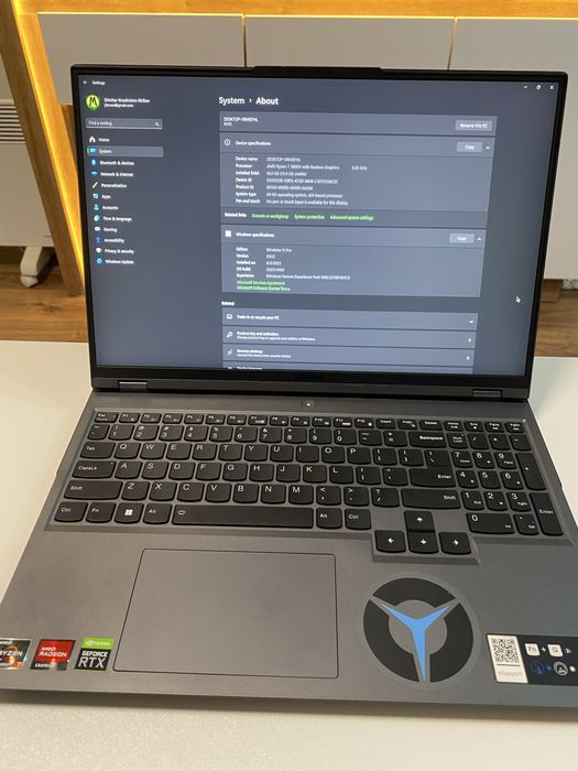 Гейминг лаптоп Lenovo Legion 5 Pro Ryzen 7 5800h, RTX 3070 8GB, 2TB ss
