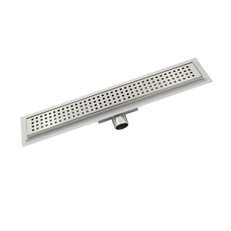 Rigola  Dus cu gratar Square, integral din inox, lungime 40/50/60/70cm