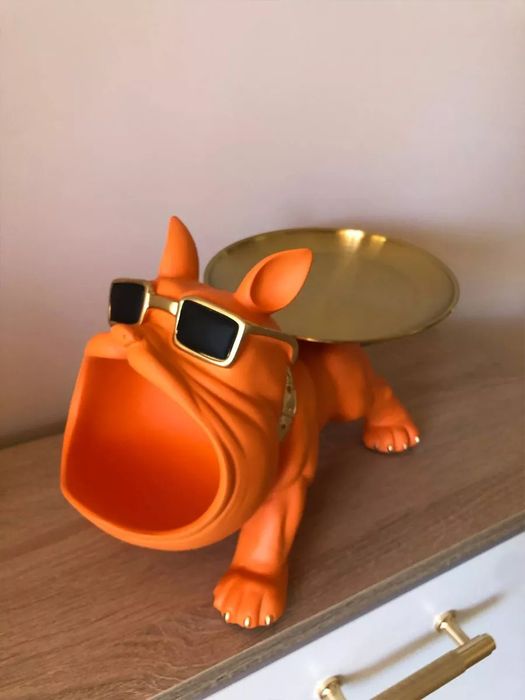 Статуэтка ключница бульдог