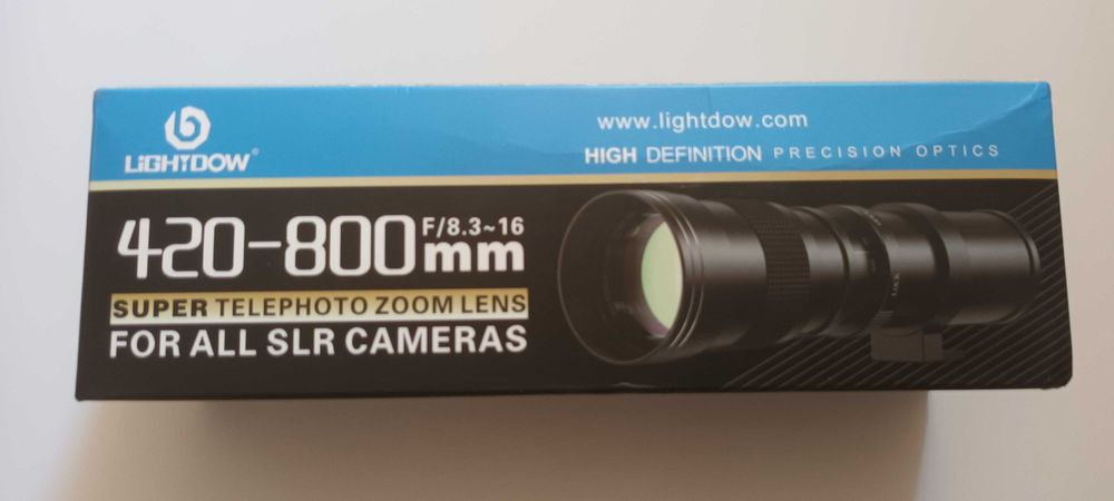 Lightdow 420-800mm F8.3 Telephoto Prime Zoom Lens Обектив телефото