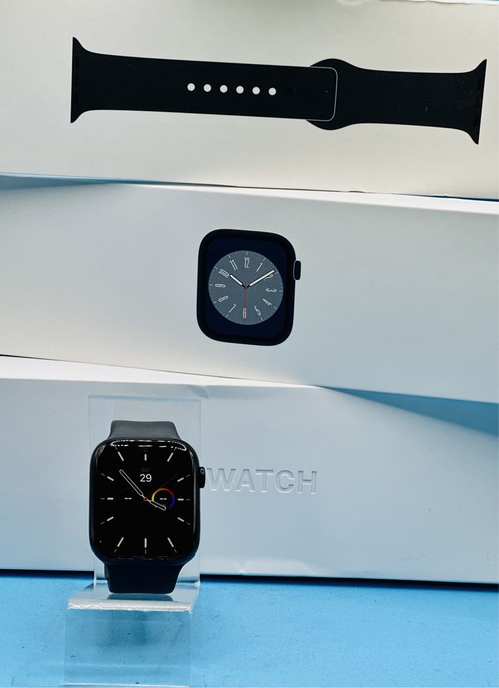 ГАРАНЦИОНЕН!!! Apple Watch 8, GPS, Cellular, Midnight Aluminium 45mm