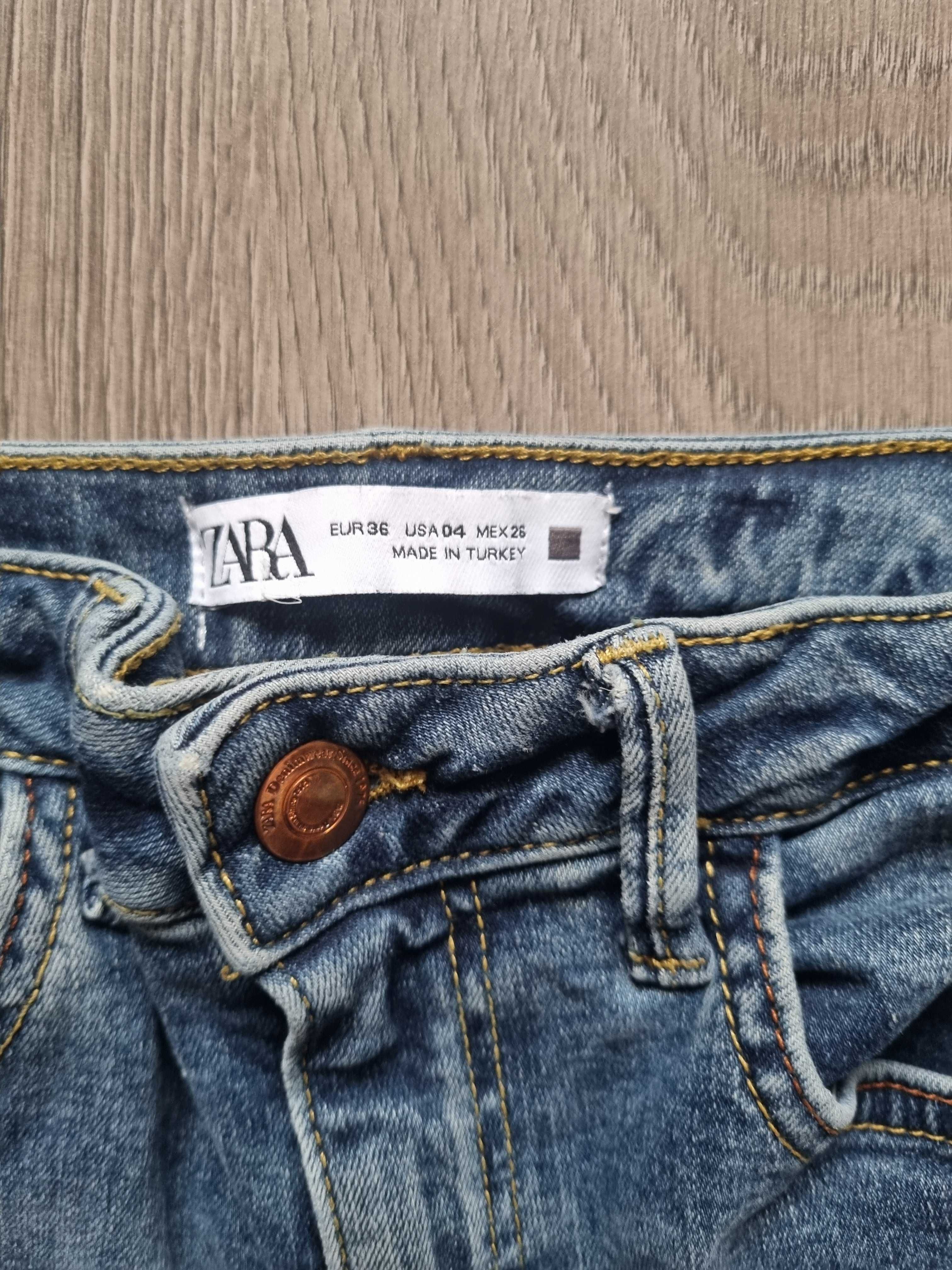 Дънки с висока талия  "Zara"