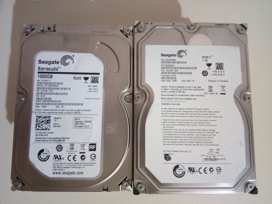 Hard Disk-uri SATA 1 TB SEAGATE, WD, HGST etc. 7200 RPM 120 LEI