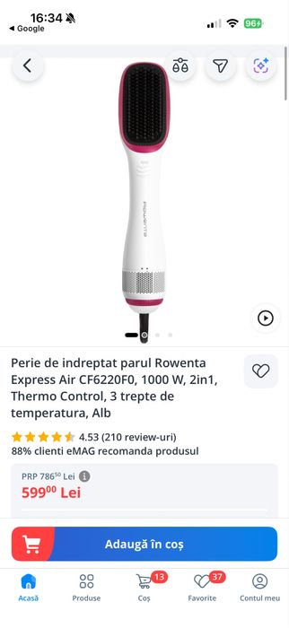 Perie indreptat/uscat parul ud