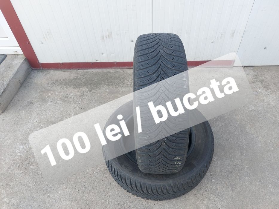 100 lei bucata! Doua anvelope M+S/IARNA 185 65 15 Hankook
