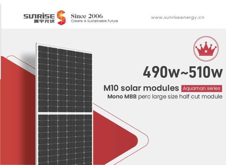 Panouri solare fotovoltaice mono 500W SUNRISE incl. TVA 9%!