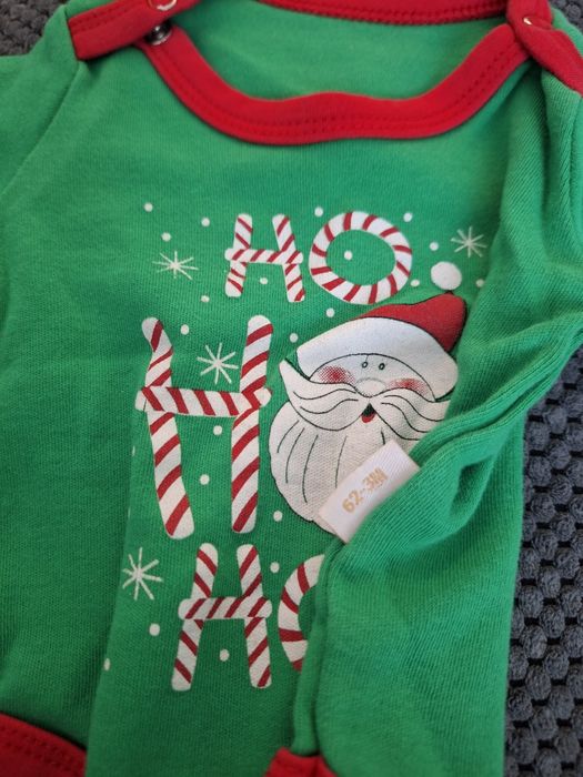 Коледни дрехи бебе 3м/62см Christmas + подарък дрехи момче