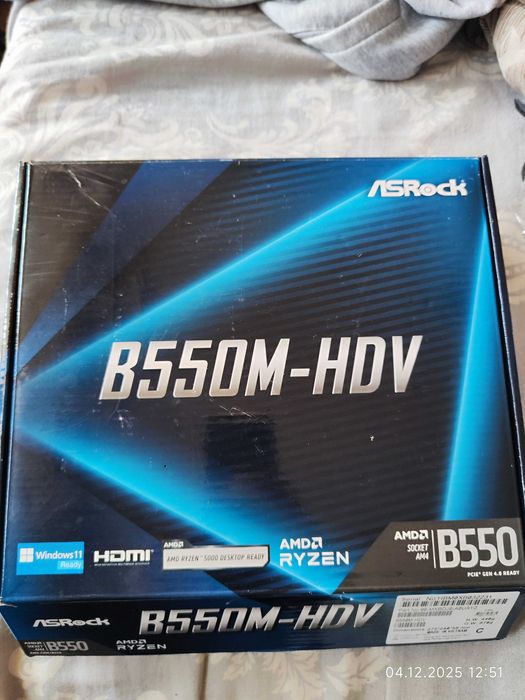 Комплект Ryzen 5 5600X, Asrock B550M, RAM 16GB DDR4 3200 - Гаранция