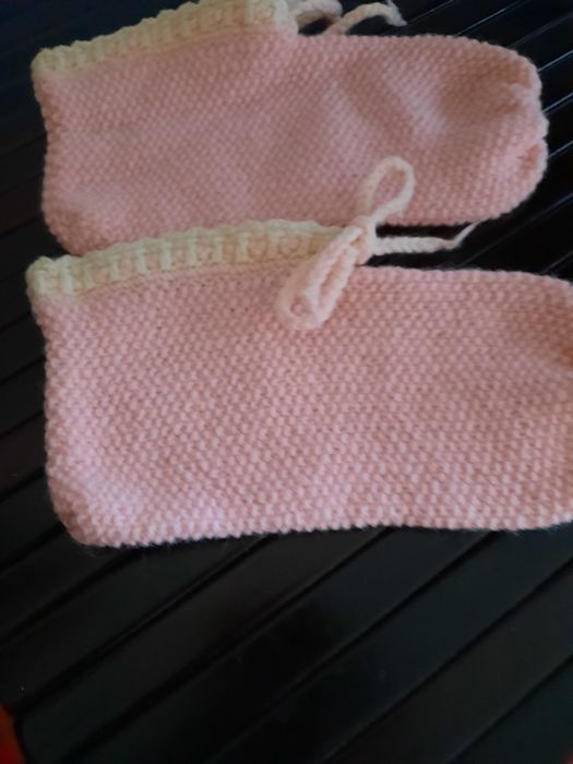 Papuci noi crosetati manual mărimea L