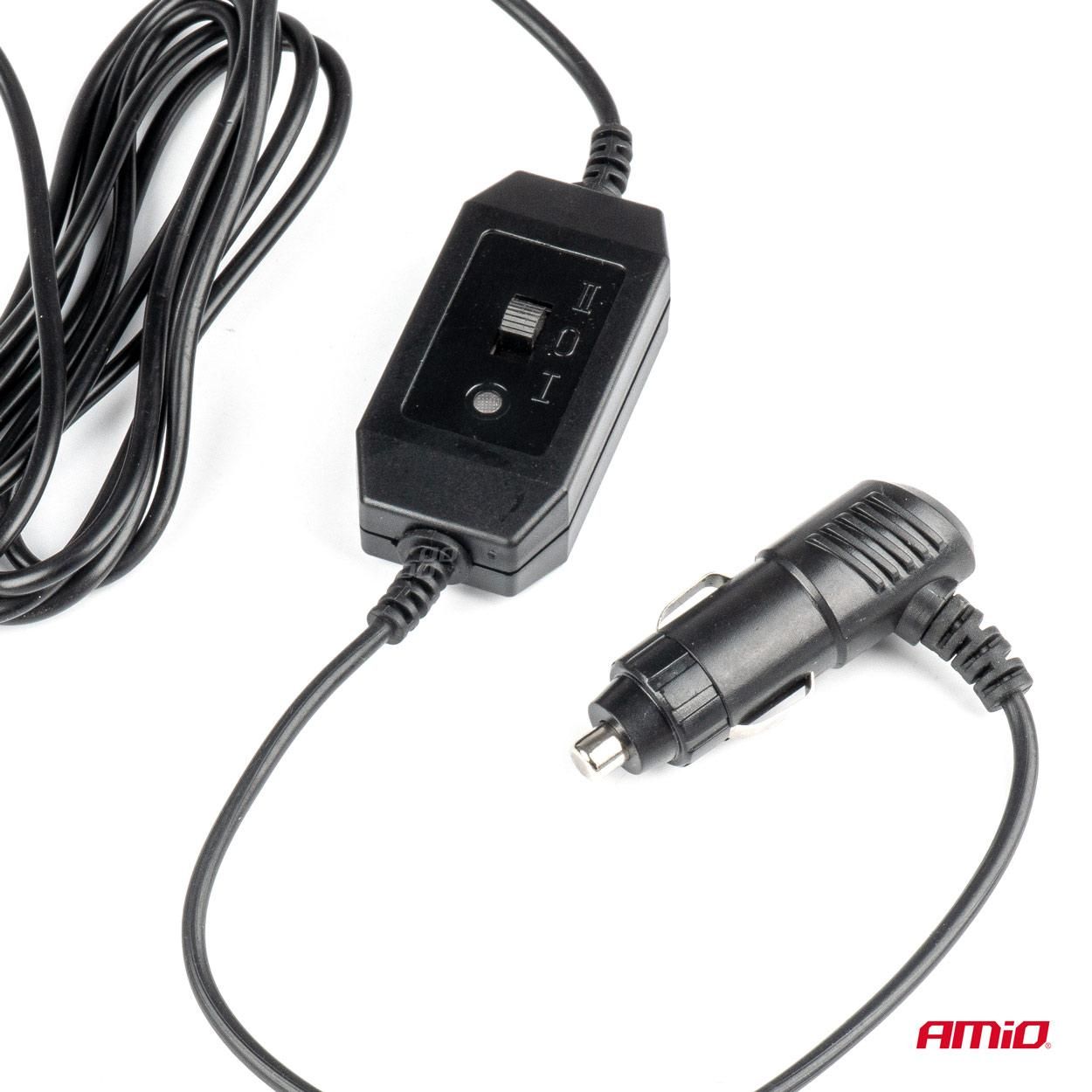 вентилатор за кола с вендуза 6 инча 24v amio 03004