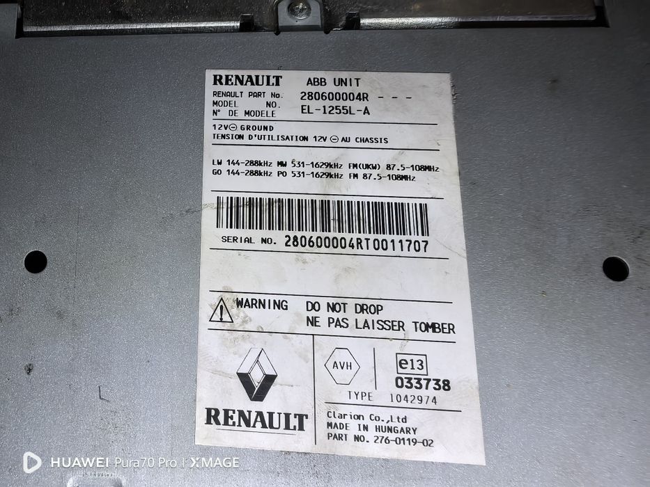 Amplituner amplificator Renault Laguna 3 280600004
