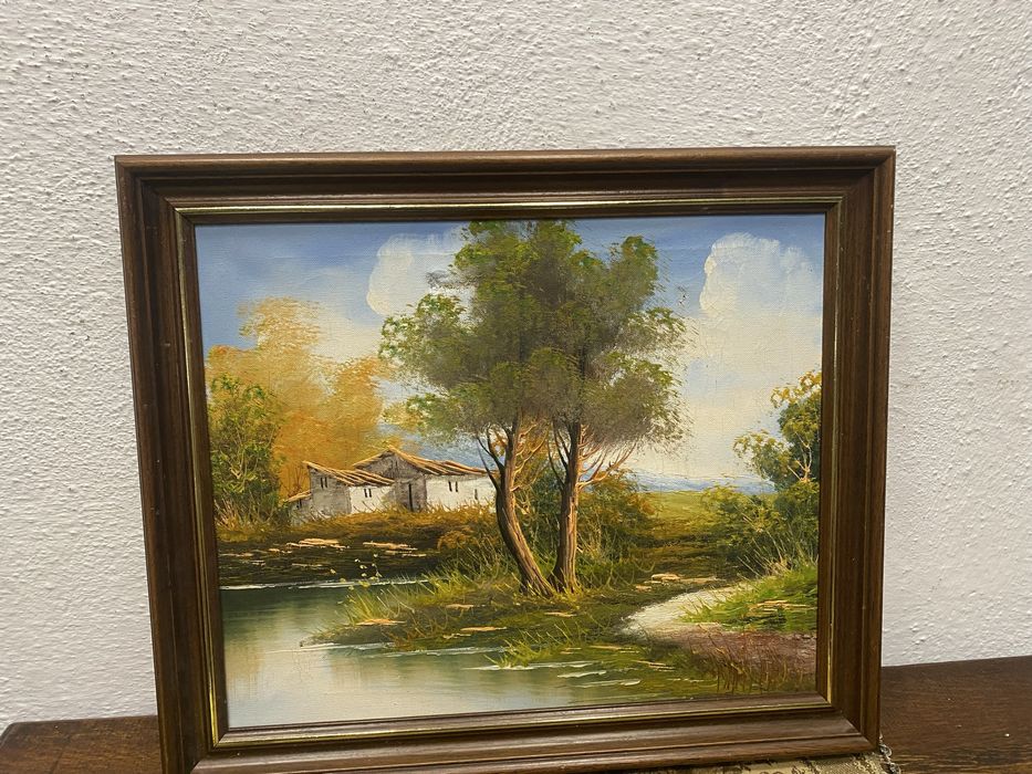 колекционерска картина масло, ръчна украса