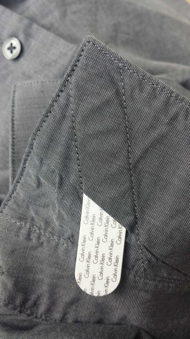 Оригинална памучна риза Calvin Klein Regular Fit (размер 17)