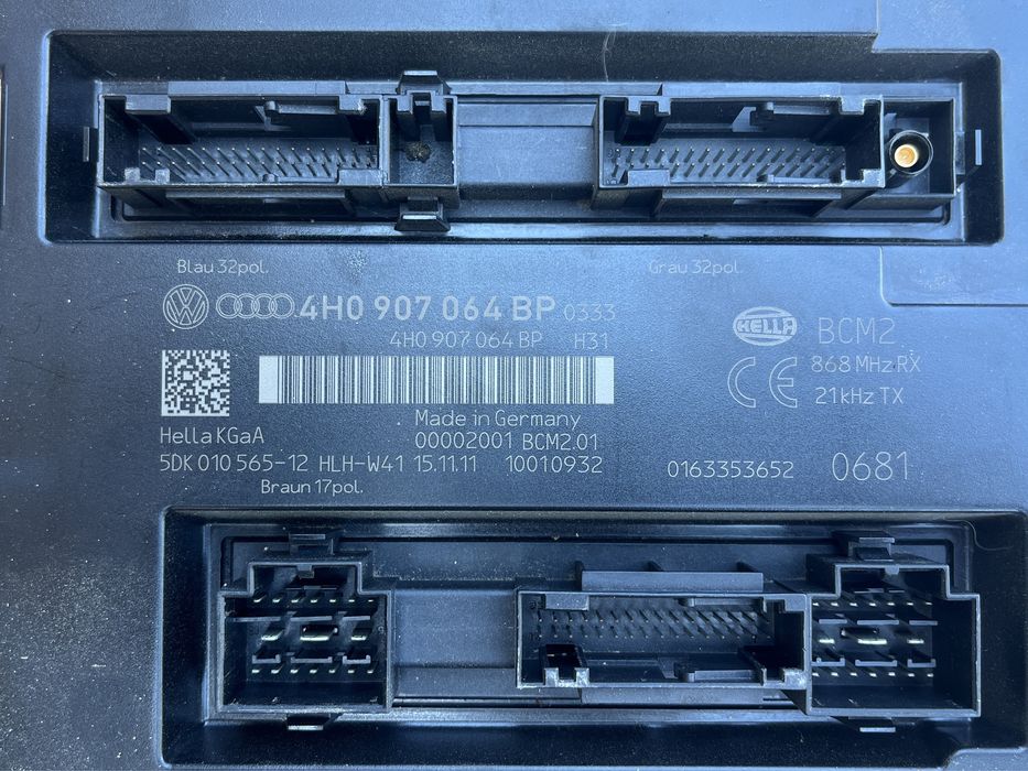Modul / Calculator BCM 1 BCM 2 Audi A6 A7 4G