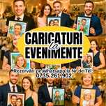 Caricaturi Nunta (Nu e cabina foto, oglinda foto nunta, photo booth)
