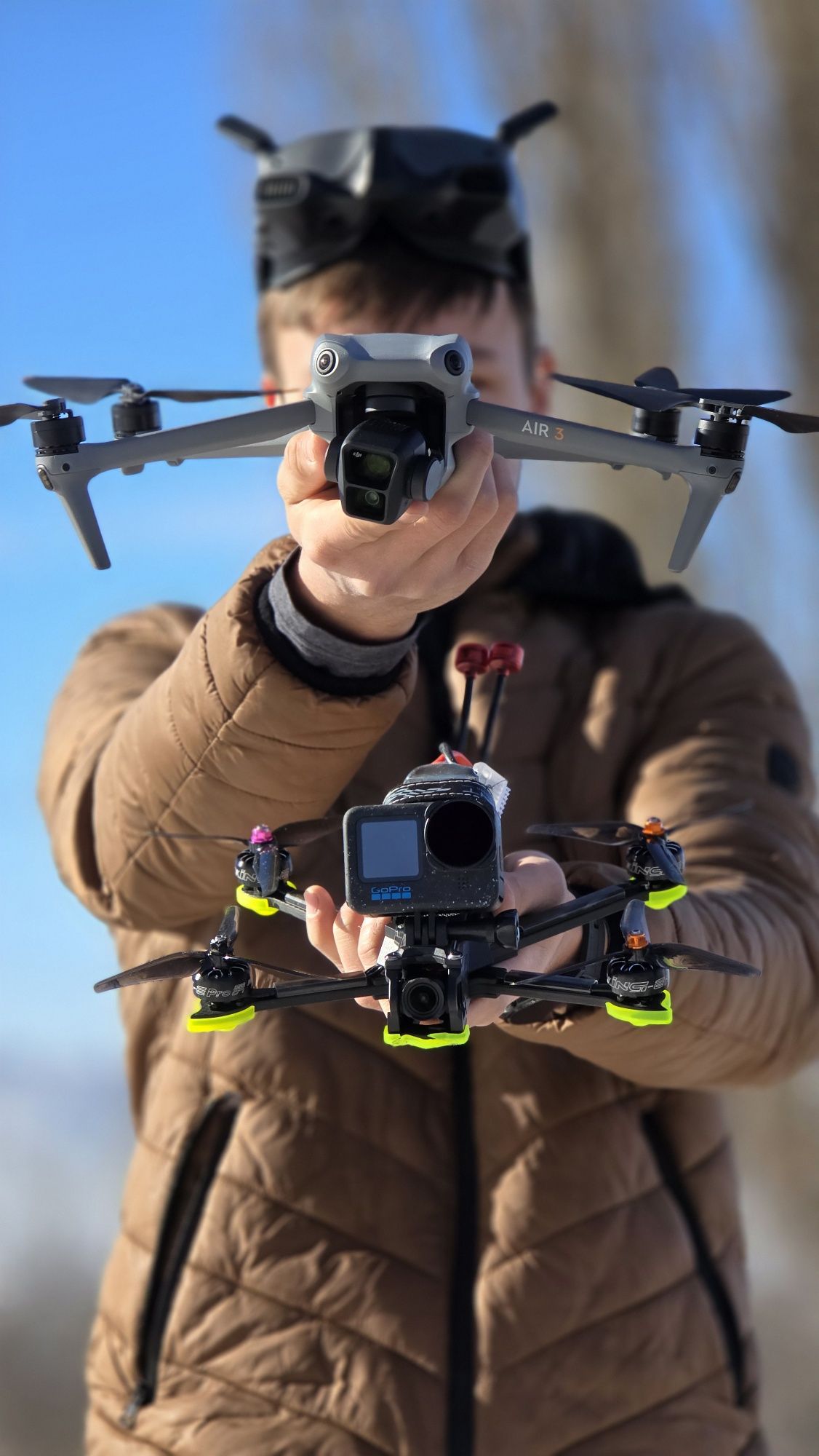 Дрон fpv съёмка Dji